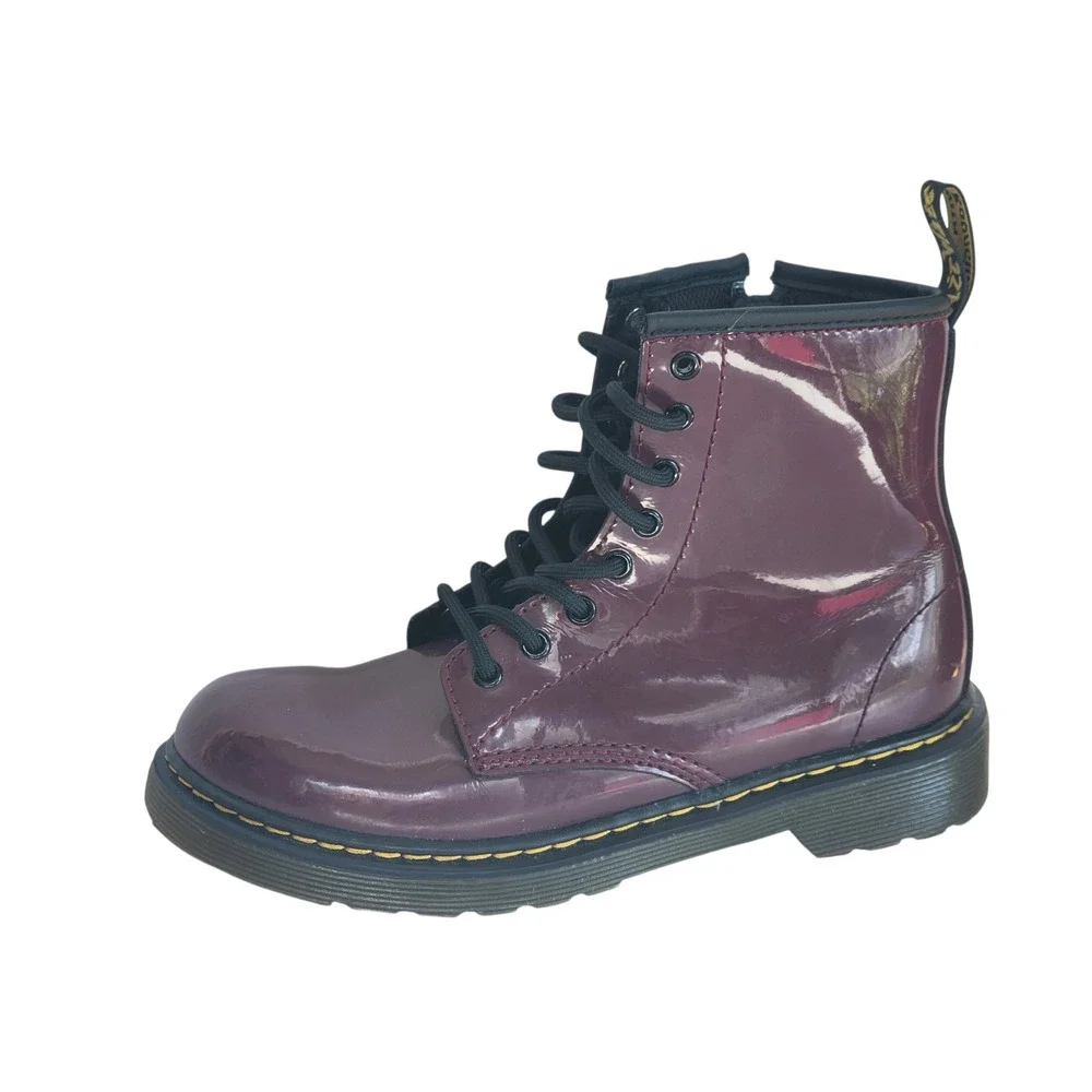 Dr. Martens 1460 Patent J Kids Boots Burgundy Purple 3.5 US AW004 SK 05 U